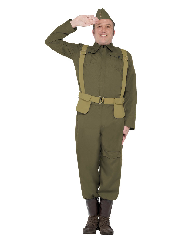 WW2 Home Guard Private Costume, Green | eBay