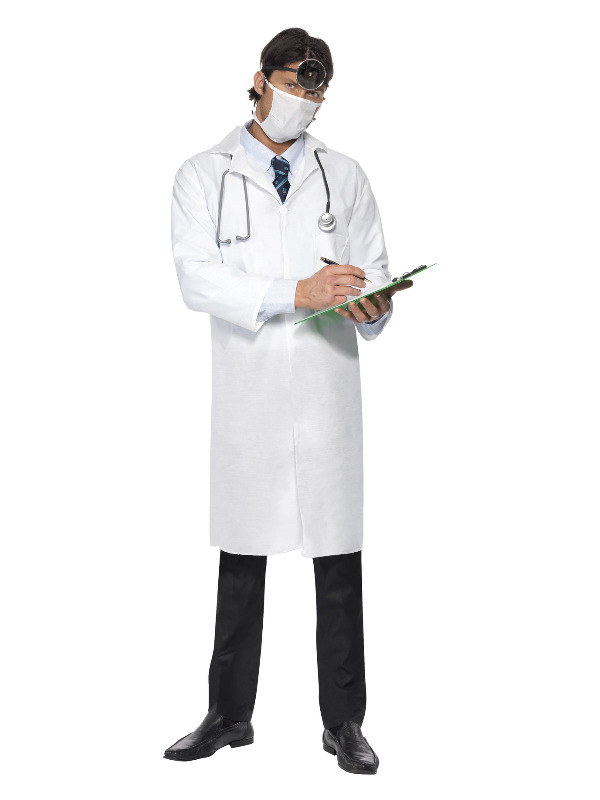Déguisement Docteur, Blanc - Photo 1 sur 8