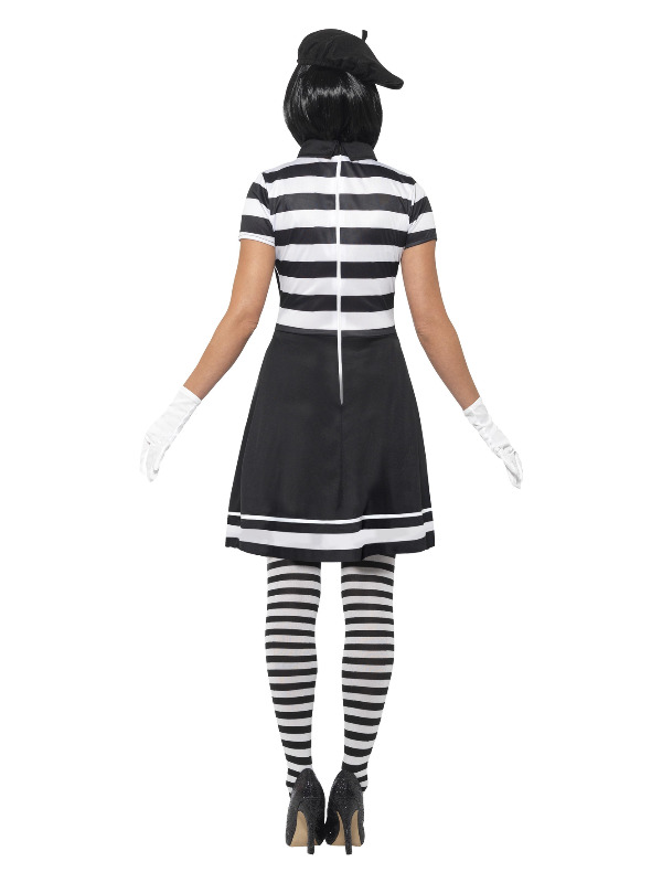 Lady Mime Artist Costume, Black - Picture 2 of 9