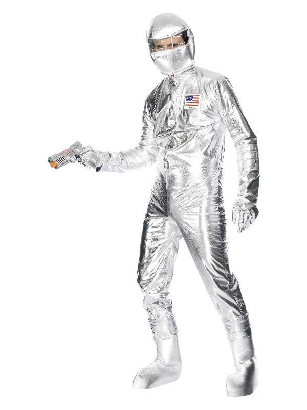 Spaceman Costume, Silver - Picture 1 of 2