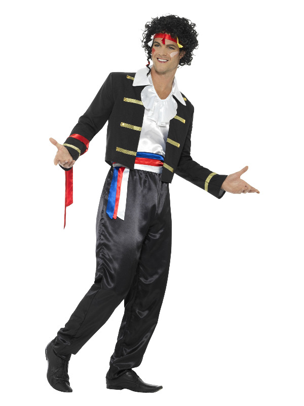 80s New Romantic Costume, Black - Picture 5 of 11