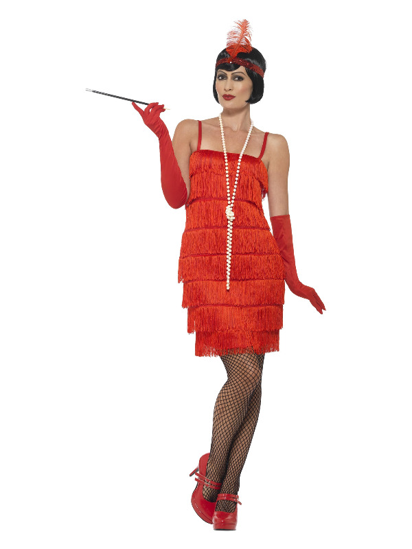 Flapper Costume, Red | eBay