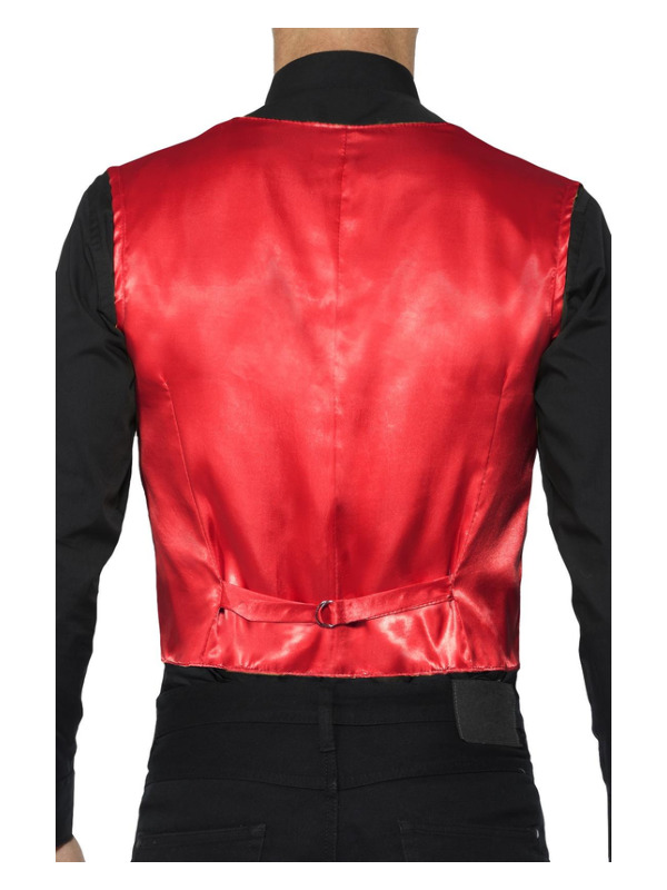 Sequin Waistcoat, Red - Picture 3 of 13